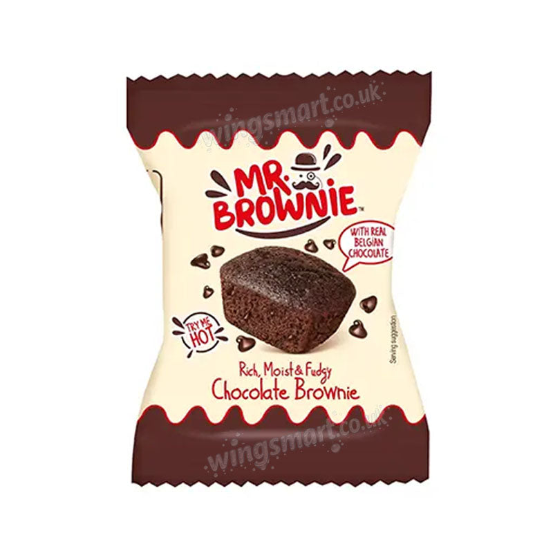 Mr Brownie Chocolate Brownies 40x25g – Rich Fudgy Chocolate Snack Cakes Bulk Pack