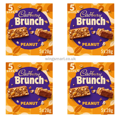 Cadbury Brunch Bar Peanut Cereal Bars – 5 Pack (140g)