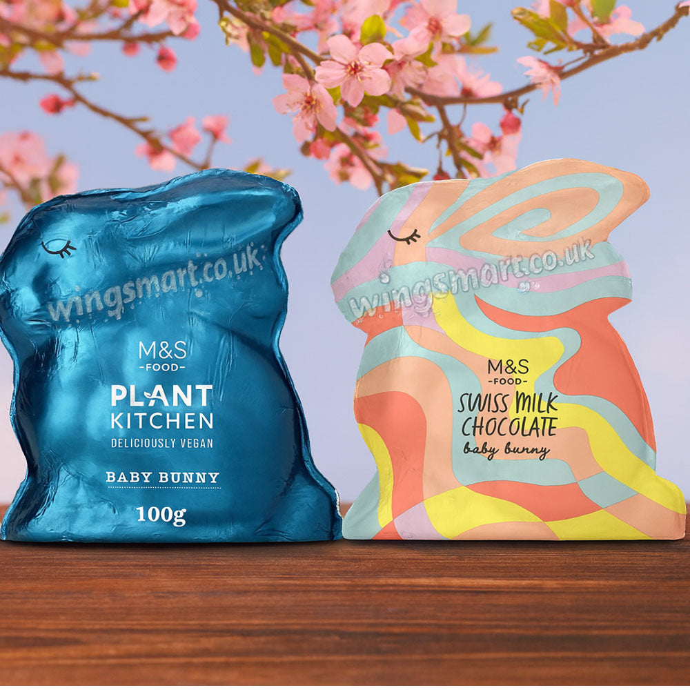 M&S Swiss Milk Chocolate and Plant Kitchen Baby Bunnies 100g