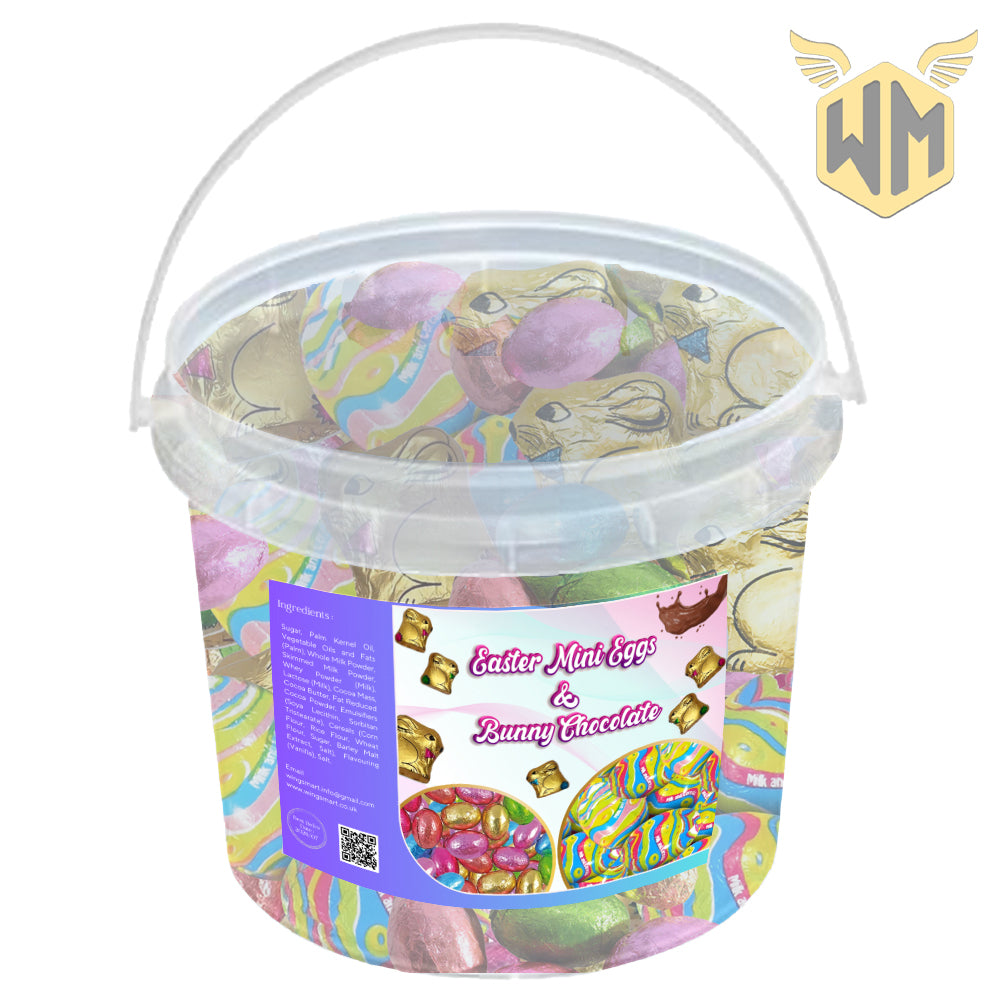 Easter Mini Egg & Bunny Chocolate 1kg Tub