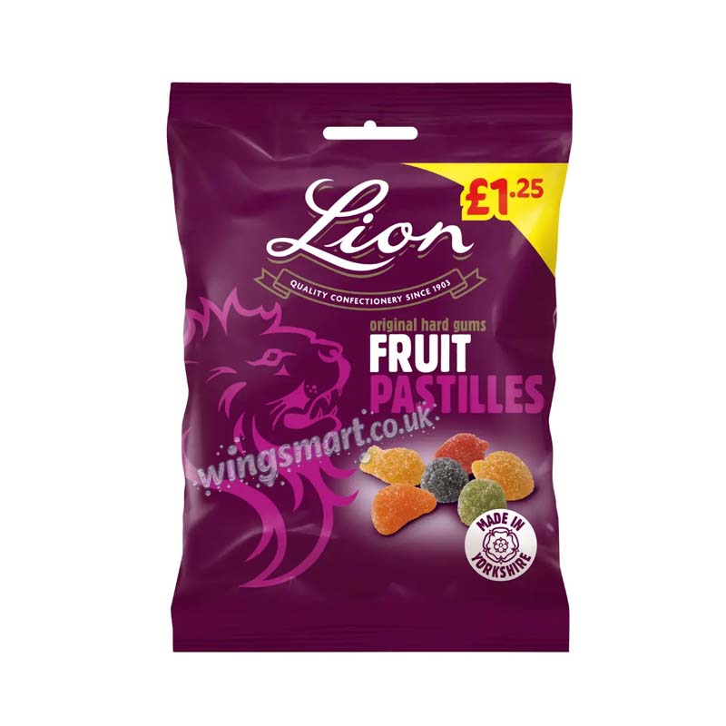 Lion Fruit Pastilles Bag 130g PMP (Pack of 12) Fullbox