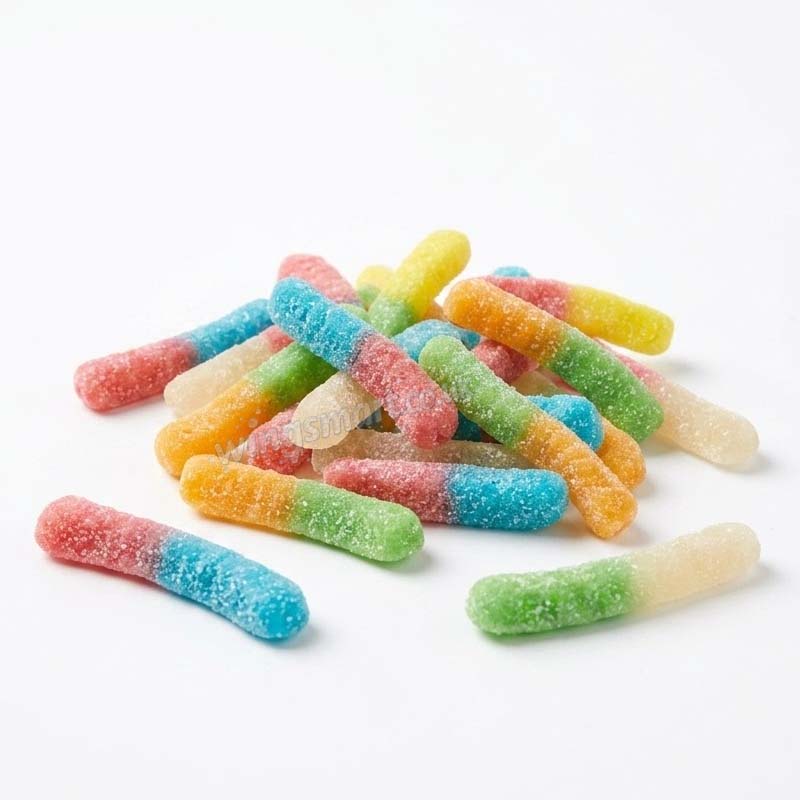 Bebeto Halal Sour Neon Worms Jelly Sweets 2kg