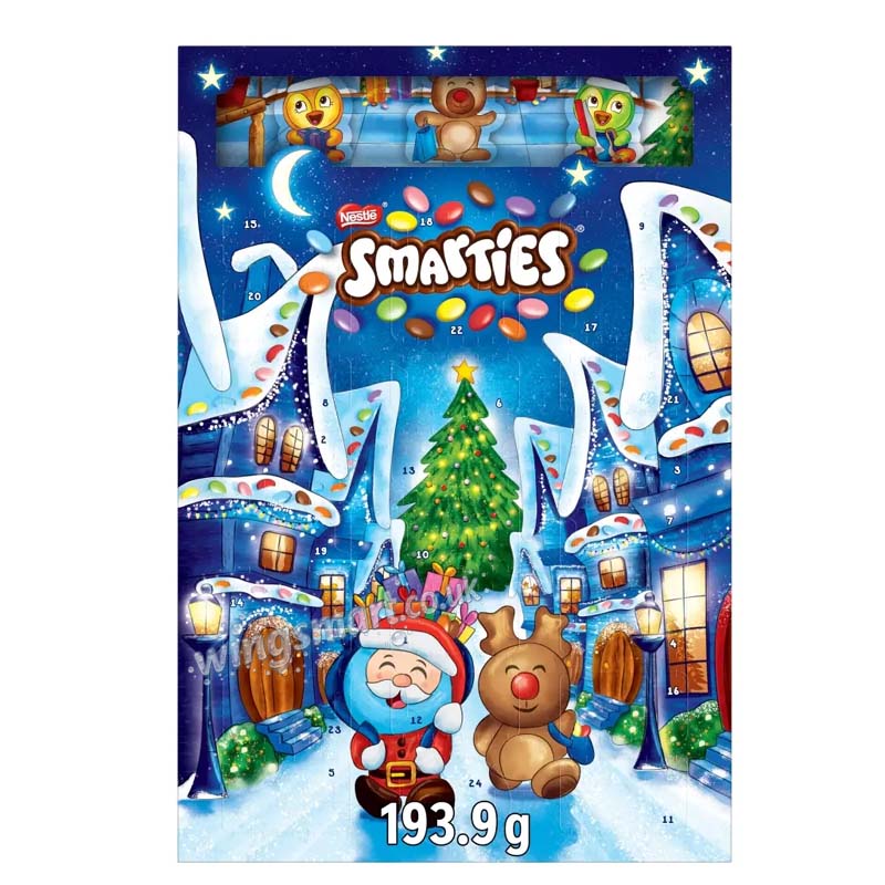 Smarties Advent Calendar Milk Chocolate 193.9g Christmas Gift