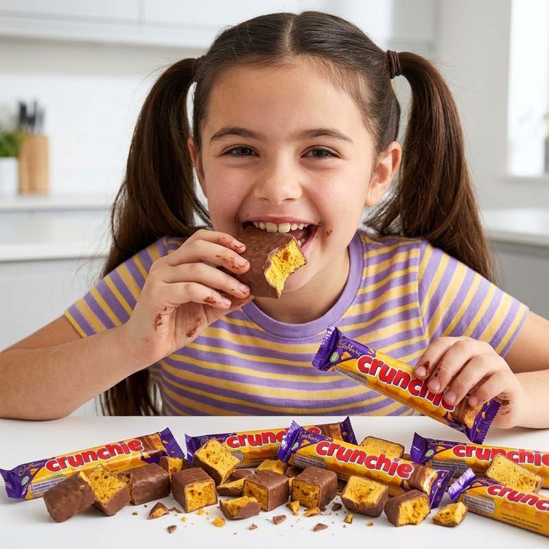 Cadbury Crunchie Chocolate Bar 40g (24 - 144 Bars) Clearance Sale