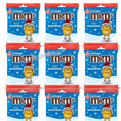 M&M's Christmas Mini Santa Chocolate Bag 55g (12 Or 24 Packs)