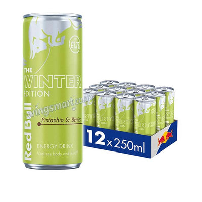 Red Bull Winter Edition Pistachio & Berries Energy Drink 250ml PMP (6 or 12 Cans)