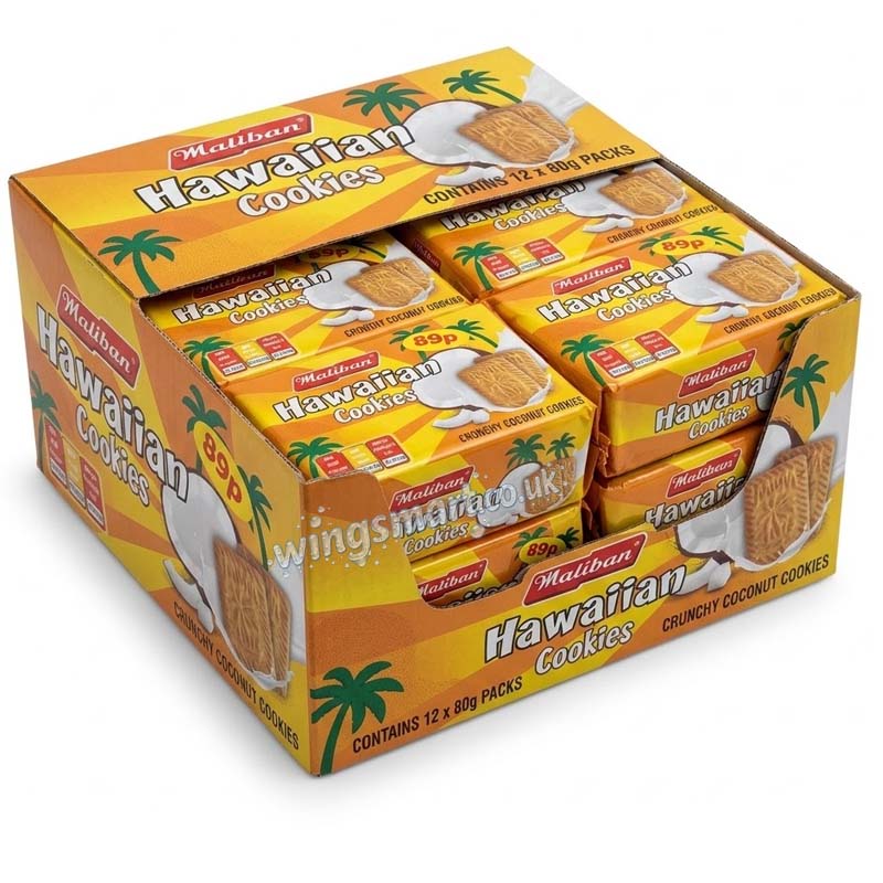 Maliban Hawaian Cookies PMP 200g (Pack of 12)