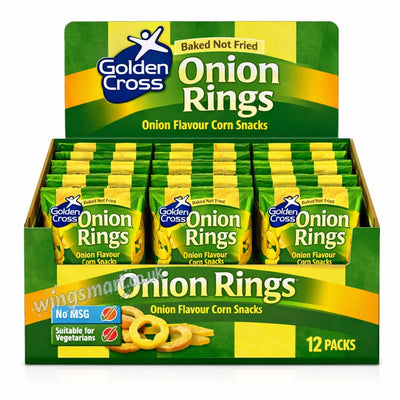 Golden Cross Onion Rings Sharing Bags 12 x 150g Full Box