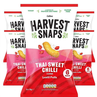 Harvest Snaps Thai Sweet Chilli Puffs 6 x 18g (Box of 6)