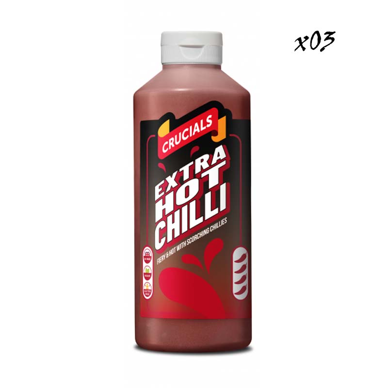 Crucials Sauce 3 x 500ml Bottles Variety of flavours Clearance Sale