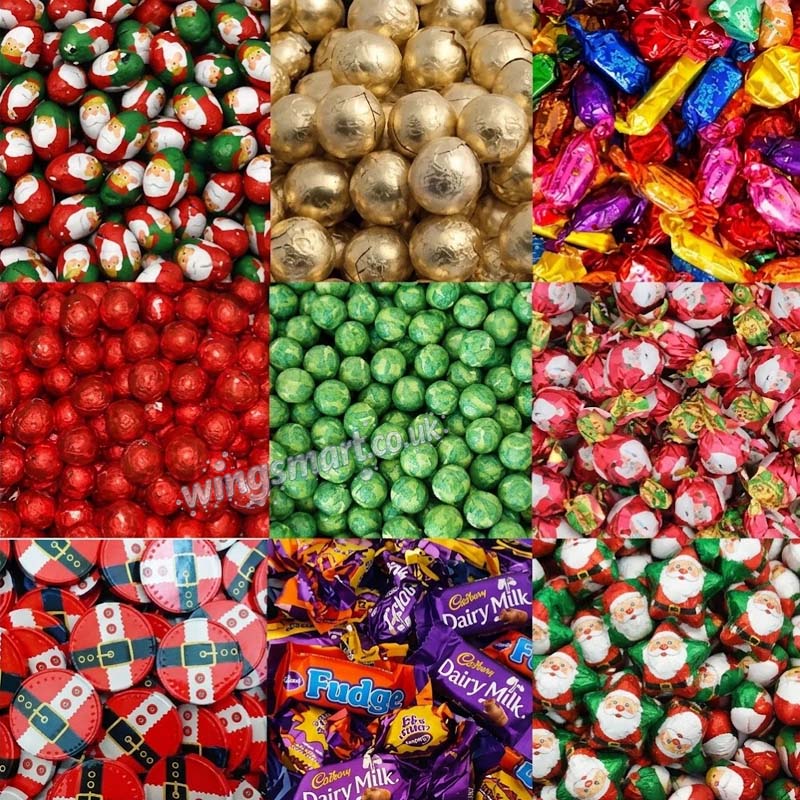 Sweet Christmas Delights Retro Chocolate & Pick n Mix Treats from 0.5kg to 5kg