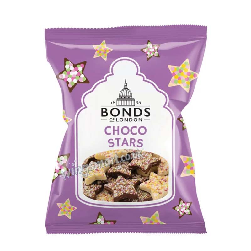Bonds Choco Stars Bag 110g  (Pack of 12)