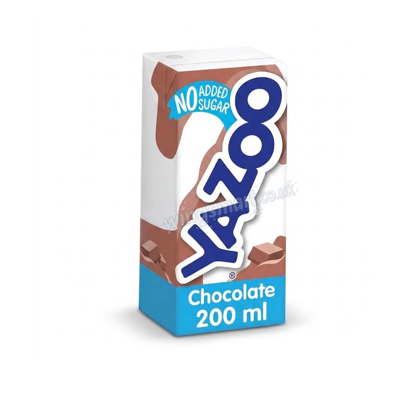 Yazoo No Added Sugar Chocolate Milk Drink 6 x 200ml (5 Cases)