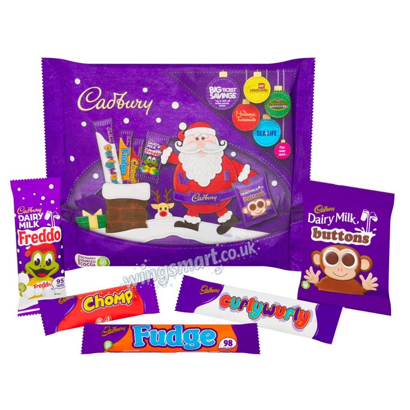 Cadbury Chocolate Christmas Selection Pack 78g (03 or 06 Packs)