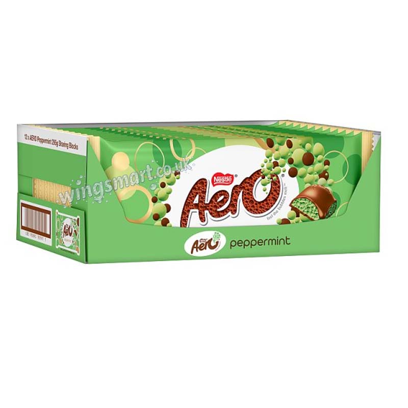 Aero Peppermint Milk Chocolate Giant Gifting Bar 295g (06 or 12 Packs)