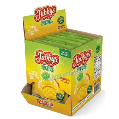 Jubby Peelable Pineapple Halal Candy 12 x 55g Fruity Sweet Treats