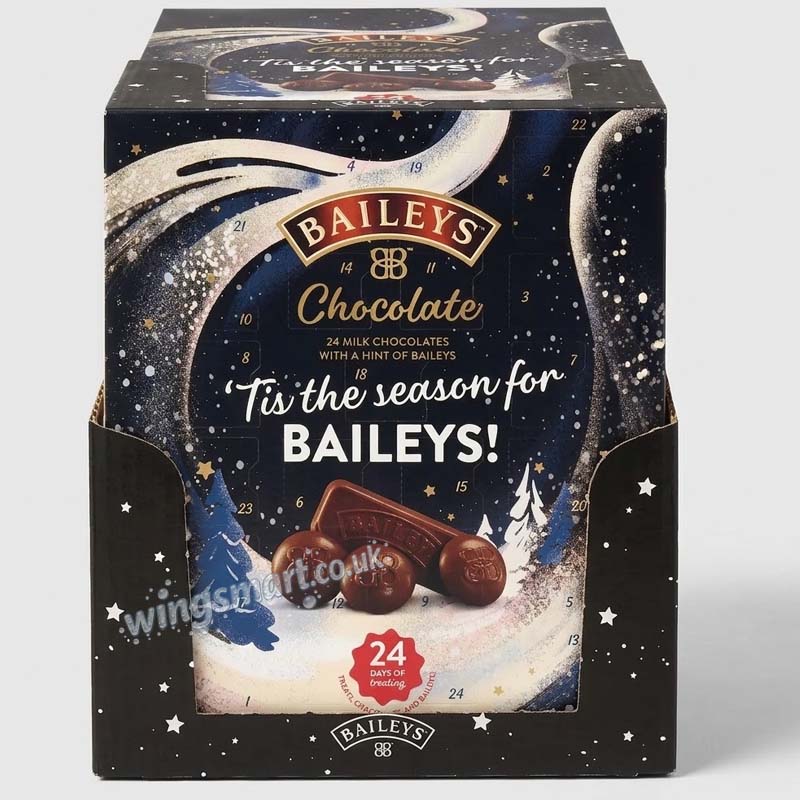 Baileys 24 Milk Chocolates with a Hint of Baileys Advent Calendar 90g (4 & 8 Boxes)