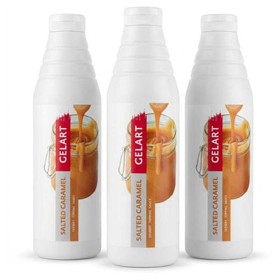 Gelart Salted Caramel Dessert Topping Sauce 1kg (03 or 06 Bottles)