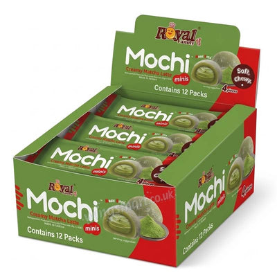 Royal Mochi Snack Pack Creamy Match Latte 40g (Pack of 12) Fullbox