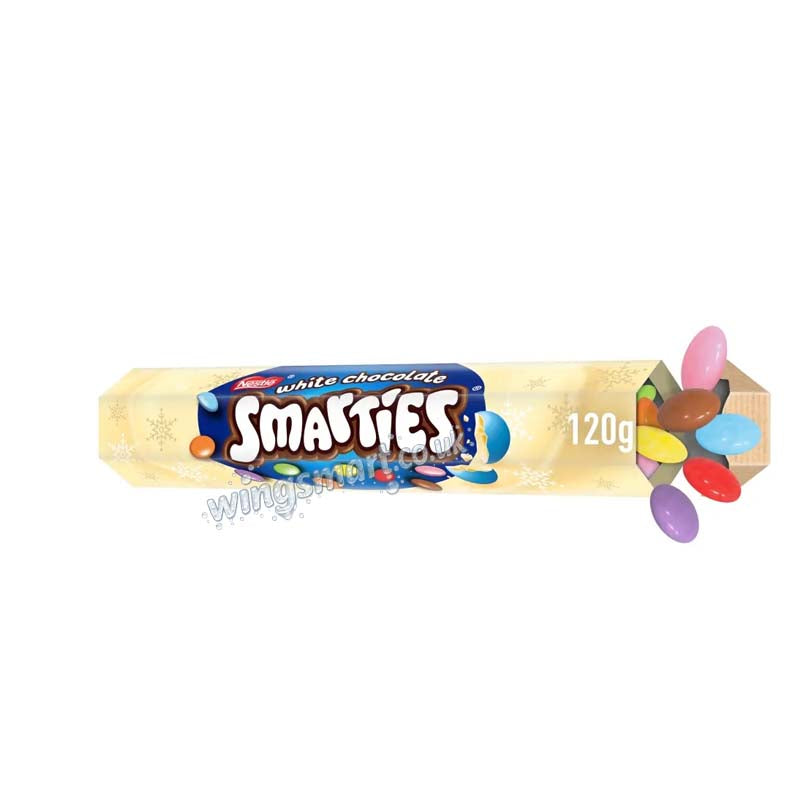 Smarties White Chocolate Giant Tube 120g (10 or 20 Tubes)