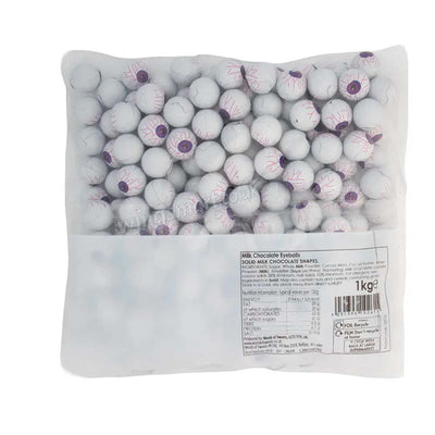 Solid Milk Chocolate Eyeballs Halloween Sweets Bag 1kg