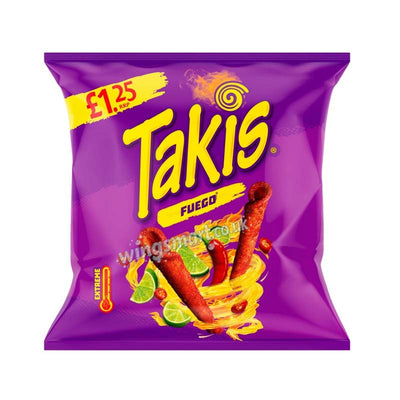 Takis Fuego Chilli and Lime Flavour Corn Snack 55g (Pack of 6,12 & 21 )