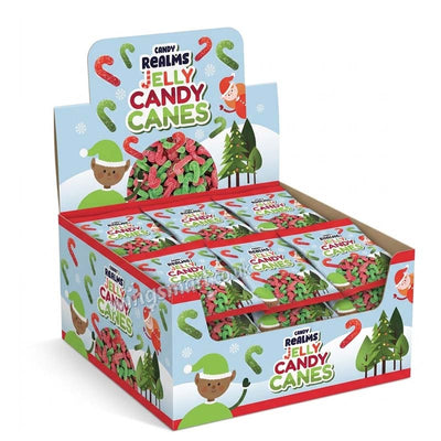 Candy Realms Jelly Candy Canes Bag 170g (Pack of 12)