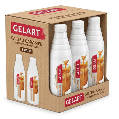 Gelart Salted Caramel Dessert Topping Sauce 1kg (03 or 06 Bottles)