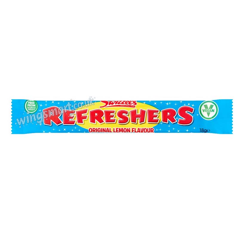Swizzels Refreshers Original Lemon Flavour Chew Bar 18g x 60 Bars Chewy sweet