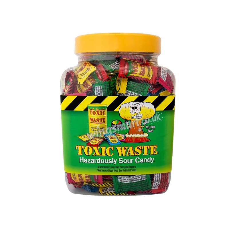 Toxic Waste Sour candy Jar 1kg (Variety of flavours)