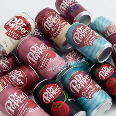 Dr Pepper Mixed Variety Pack – 12 x 355ml Cans | Cherry, Cream Soda, Vanilla Float & More