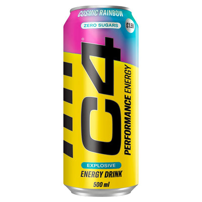 C4 Performance Cosmic Rainbow Energy Drink 500ml (Pack of 6)