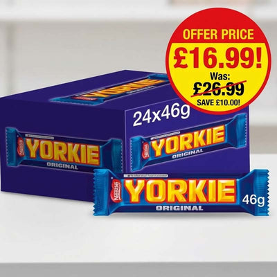 Yorkie Milk Chocolate Bar 46g (Box of 24) Fullbox Offer Price