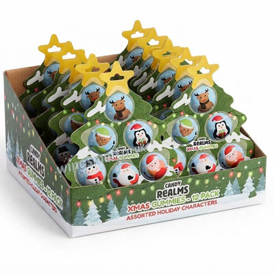 Candy Realms Christmas Gummies 30g (Pack of 12) Fullbox