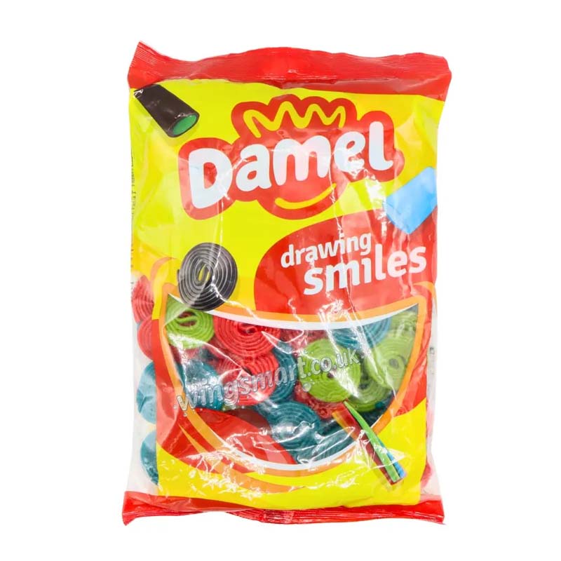 Damel Fruit Wheels Bag 1kg Sweets