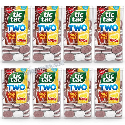 Tic Tac Two Cola Fizz Lemon Flavours 38.5g (08 or 16 Packs)