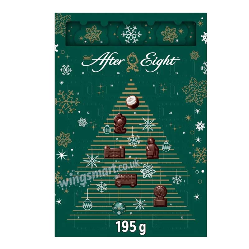 After Eight Advent Calendar Mint Chocolate 195g Christmas Gift