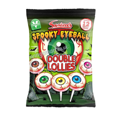 Swizzels Spooky Eyeball Double Lollies 130g (Pack of 12)
