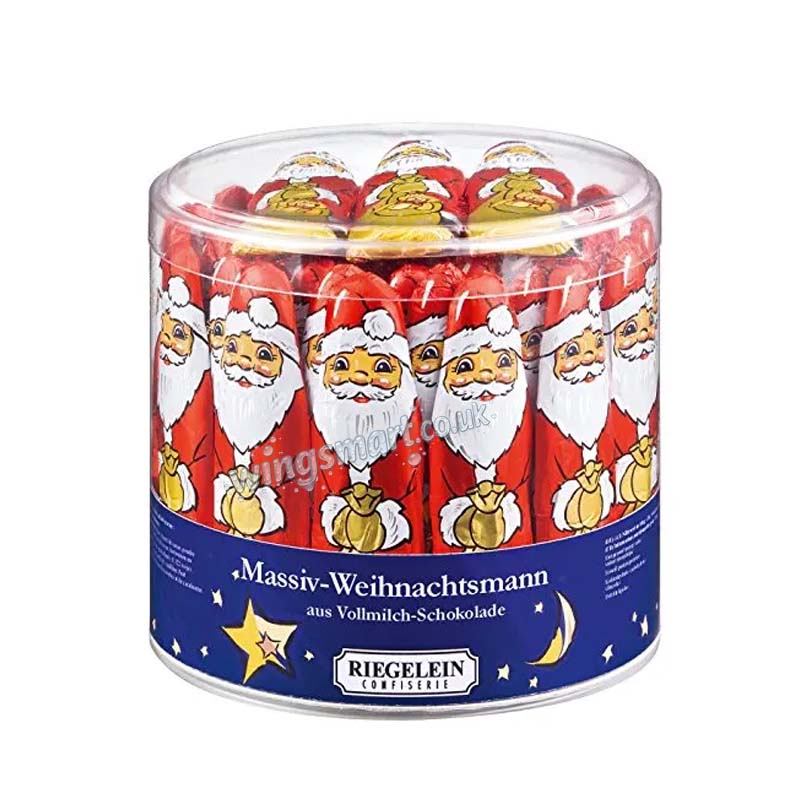 Riegelein Milk Chocolate Santa Drum 12.5g (Pack of 65)