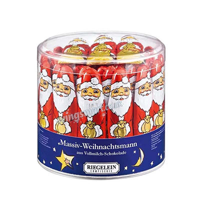 Riegelein Milk Chocolate Santa Drum 12.5g (Pack of 65)