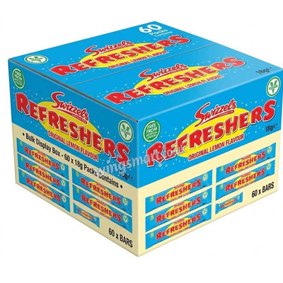 Swizzels Refreshers Original Lemon Flavour Chew Bar 18g x 60 Bars Chewy sweet