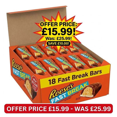Reese's Fast Break Bar 51g (Pack of 18) Fullbox Offer Price