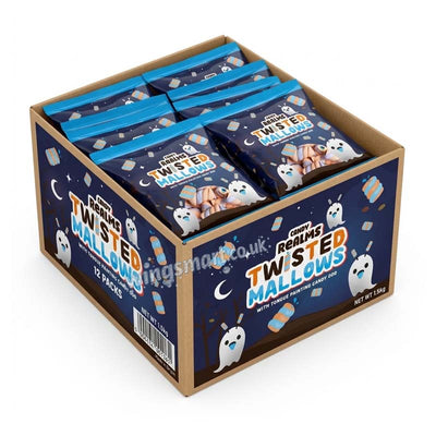 Candy Realms Twisted Mallows Bag 90g (Pack of 12)