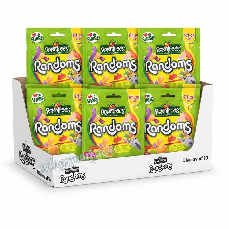 Rowntree's Randoms Sweets Sharing Bag 120g (Pack of 10)