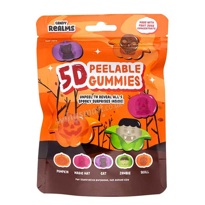 Candy Realms 5D Peelable Halloween Gummies 60g (Pack of 12)