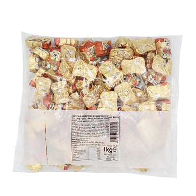 Milk Chocolate Creme Filled Gold Bears Bag 1kg