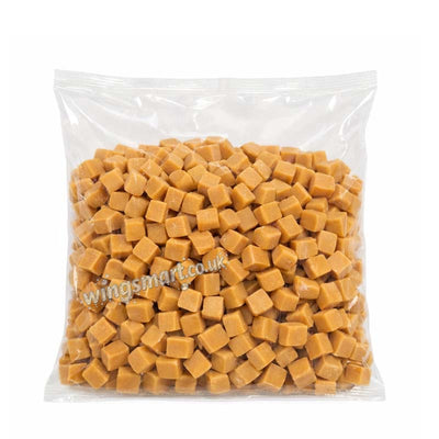 NIC Caramel Mini Fudge Cubes 1kg | Soft Caramel Fudge Sweets