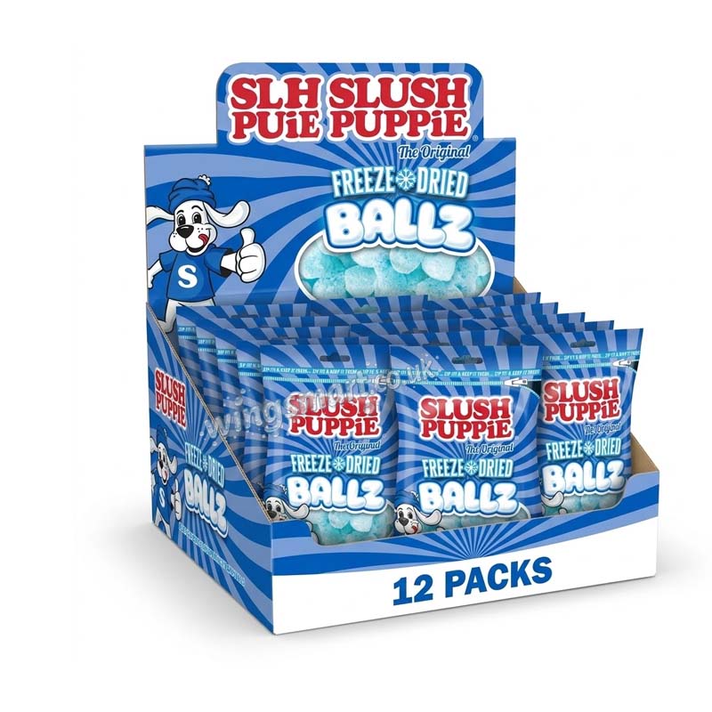 Slush Puppie Freeze Dried Balls Pouch 90g (Pack of 12)
