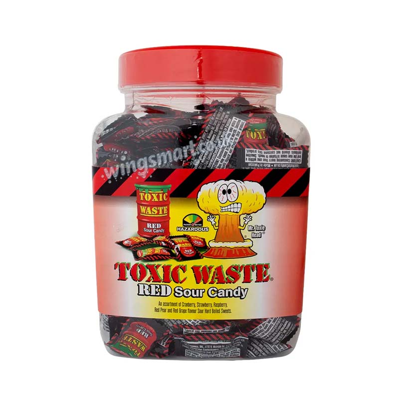 Toxic Waste Red Sour Candy Jar 1kg