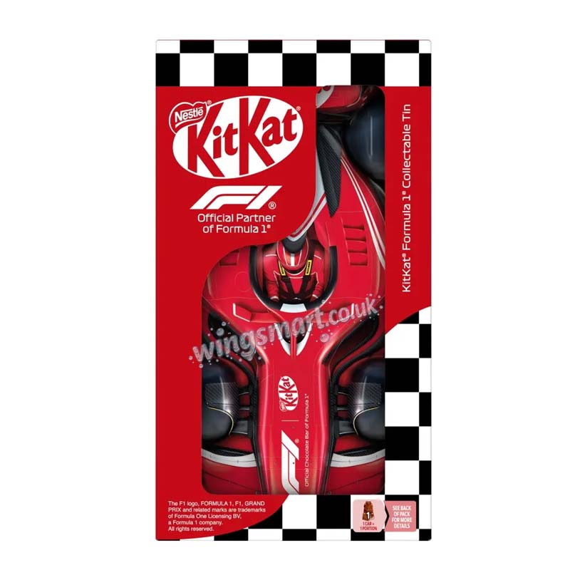 KitKat F1 Milk Chocolate Collectable Tin Car 132g Perfect Gift